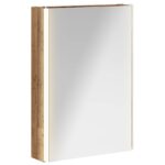 vidaXL Kúpeľňová zrkadlová skrinka Staré drevo 43 x 11,5 x 60,5 cm – Obrázok 2