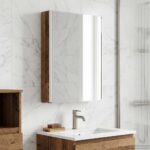 vidaXL Kúpeľňová zrkadlová skrinka Staré drevo 43 x 11,5 x 60,5 cm – Obrázok 4