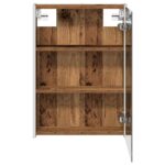 vidaXL Kúpeľňová zrkadlová skrinka Staré drevo 43 x 11,5 x 60,5 cm – Obrázok 7