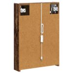 vidaXL Kúpeľňová zrkadlová skrinka Staré drevo 43 x 11,5 x 60,5 cm – Obrázok 9