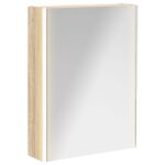 vidaXL Kúpeľňová zrkadlová skrinka Sonoma dub 53,5 x 15,5 x 70 cm – Obrázok 2