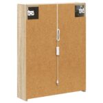 vidaXL Kúpeľňová zrkadlová skrinka Sonoma dub 53,5 x 15,5 x 70 cm – Obrázok 9