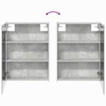 vidaXL Kúpeľňová zrkadlová skrinka Betónová šedá 53,5 x 15,5 x 70 cm – Obrázok 12