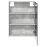 vidaXL Kúpeľňová zrkadlová skrinka Betónová šedá 53,5 x 15,5 x 70 cm – Obrázok 7