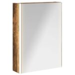 vidaXL Kúpeľňová zrkadlová skrinka Dymová dub 73.5 x 15.5 x 70 cm – Obrázok 2
