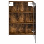 vidaXL Kúpeľňová zrkadlová skrinka Dymová dub 73.5 x 15.5 x 70 cm – Obrázok 7
