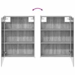 vidaXL Kúpeľňová zrkadlová skrinka Sivý Sonoma 53,5 x 15,5 x 70 cm – Obrázok 12