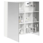 vidaXL Kúpeľňová zrkadlová skrinka Biela 63,5 x 15,5 x 70 cm – Obrázok 3