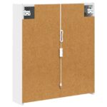 vidaXL Kúpeľňová zrkadlová skrinka Biela 63,5 x 15,5 x 70 cm – Obrázok 9