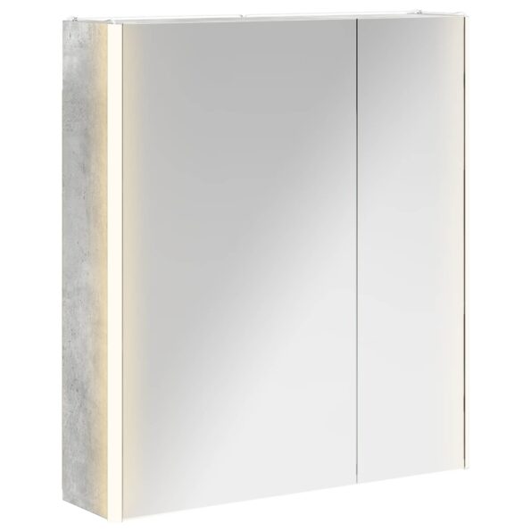 vidaXL Kúpeľňová zrkadlová skrinka Betónová šedá 63,5 x 15,5 x 70 cm – Obrázok 2