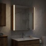 vidaXL Kúpeľňová zrkadlová skrinka Staré drevo 63,5 x 15,5 x 70 cm – Obrázok 4