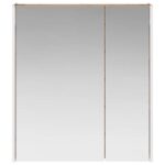 vidaXL Kúpeľňová zrkadlová skrinka Staré drevo 63,5 x 15,5 x 70 cm – Obrázok 6