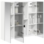 vidaXL Kúpeľňová zrkadlová skrinka Biela 63,5 x 15,5 x 60,5 cm – Obrázok 3