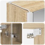 vidaXL Kúpeľňová zrkadlová skrinka Sonoma dub 63,5 x 15,5 x 60,5 cm – Obrázok 10