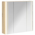 vidaXL Kúpeľňová zrkadlová skrinka Sonoma dub 63,5 x 15,5 x 60,5 cm – Obrázok 2