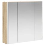 vidaXL Kúpeľňová zrkadlová skrinka Sonoma dub 63,5 x 15,5 x 60,5 cm – Obrázok 5
