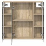 vidaXL Kúpeľňová zrkadlová skrinka Sonoma dub 63,5 x 15,5 x 60,5 cm – Obrázok 7