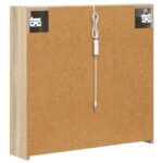 vidaXL Kúpeľňová zrkadlová skrinka Sonoma dub 63,5 x 15,5 x 60,5 cm – Obrázok 9