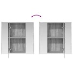 vidaXL Kúpeľňová zrkadlová skrinka Sivý Sonoma 63,5 x 15,5 x 60,5 cm – Obrázok 12