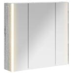 vidaXL Kúpeľňová zrkadlová skrinka Sivý Sonoma 63,5 x 15,5 x 60,5 cm – Obrázok 2