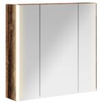 vidaXL Kúpeľňová zrkadlová skrinka Staré drevo 63,5 x 15,5 x 60,5 cm – Obrázok 2