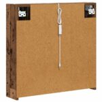 vidaXL Kúpeľňová zrkadlová skrinka Staré drevo 63,5 x 15,5 x 60,5 cm – Obrázok 9
