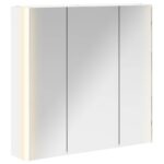 vidaXL Kúpeľňová zrkadlová skrinka Nástenný Biela 73.5 x 15.5 x 70 cm – Obrázok 2