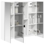 vidaXL Kúpeľňová zrkadlová skrinka Nástenný Biela 73.5 x 15.5 x 70 cm – Obrázok 3