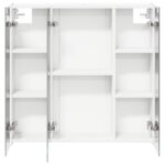 vidaXL Kúpeľňová zrkadlová skrinka Nástenný Biela 73.5 x 15.5 x 70 cm – Obrázok 7