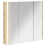 vidaXL Kúpeľňová zrkadlová skrinka Sonoma dub 73.5 x 15.5 x 70 cm – Obrázok 2