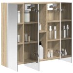 vidaXL Kúpeľňová zrkadlová skrinka Sonoma dub 73.5 x 15.5 x 70 cm – Obrázok 3