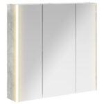 vidaXL Kúpeľňová zrkadlová skrinka Betónová šedá 73.5 x 15.5 x 70 cm – Obrázok 2