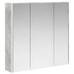 vidaXL Kúpeľňová zrkadlová skrinka Betónová šedá 73.5 x 15.5 x 70 cm – Obrázok 5