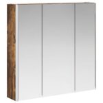 vidaXL Kúpeľňová zrkadlová skrinka Dymová dub 73.5 x 15.5 x 70 cm – Obrázok 5