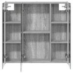 vidaXL Kúpeľňová zrkadlová skrinka Sivý Sonoma 73.5 x 15.5 x 70 cm – Obrázok 7