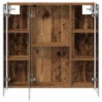vidaXL Kúpeľňová zrkadlová skrinka Staré drevo 73.5 x 15.5 x 70 cm – Obrázok 7