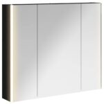 vidaXL Kúpeľňová zrkadlová skrinka Čierny dub 83,5 x 15,5 x 70 cm – Obrázok 2