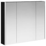 vidaXL Kúpeľňová zrkadlová skrinka Čierny dub 83,5 x 15,5 x 70 cm – Obrázok 5