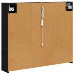 vidaXL Kúpeľňová zrkadlová skrinka Čierny dub 83,5 x 15,5 x 70 cm – Obrázok 9