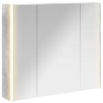 vidaXL Kúpeľňová zrkadlová skrinka Betónová šedá 83,5 x 15,5 x 70 cm – Obrázok 2