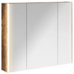 vidaXL Kúpeľňová zrkadlová skrinka Dymová dub 83,5 x 15,5 x 70 cm – Obrázok 2