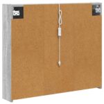 vidaXL Kúpeľňová zrkadlová skrinka Sivý Sonoma 83,5 x 15,5 x 70 cm – Obrázok 9