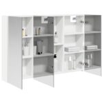 vidaXL Kúpeľňová zrkadlová skrinka Biela 103,5 x 15,5 x 70 cm – Obrázok 3