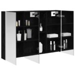 vidaXL Kúpeľňová zrkadlová skrinka Čierny dub 103,5 x 15,5 x 70 cm – Obrázok 3