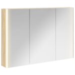 vidaXL Kúpeľňová zrkadlová skrinka Sonoma dub 103,5 x 15,5 x 70 cm – Obrázok 2