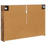 vidaXL Kúpeľňová zrkadlová skrinka Dymová dub 103,5 x 15,5 x 70 cm – Obrázok 9
