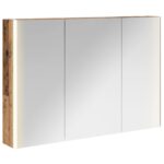 vidaXL Kúpeľňová zrkadlová skrinka Staré drevo 103,5 x 15,5 x 70 cm – Obrázok 2