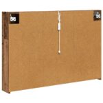 vidaXL Kúpeľňová zrkadlová skrinka Staré drevo 103,5 x 15,5 x 70 cm – Obrázok 9