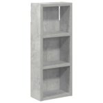 vidaXL Kúpeľňová nástenná skriňa Betónovo Sivá 20 x 10 x 50 cm – Obrázok 2