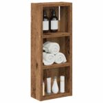 vidaXL Kúpeľňová nástenná skriňa Nástenný Staré drevo 20 x 10 x 50 cm – Obrázok 3